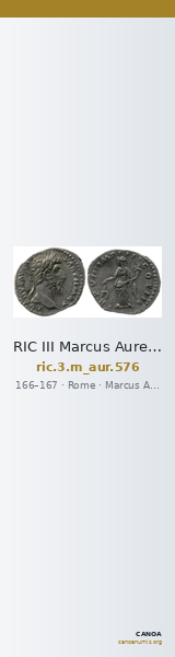 RIC III Marcus Aurelius 576 — CANOA
