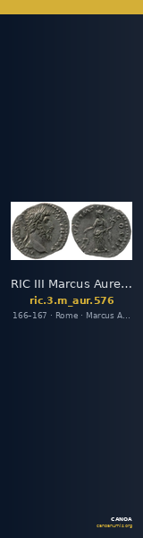 RIC III Marcus Aurelius 576 — CANOA
