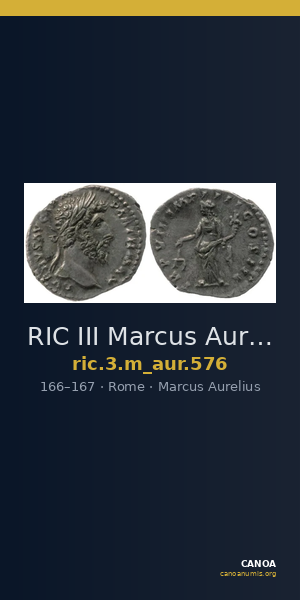 RIC III Marcus Aurelius 576 — CANOA