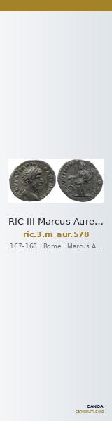 RIC III Marcus Aurelius 578 — CANOA