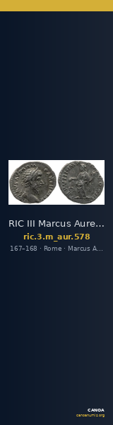 RIC III Marcus Aurelius 578 — CANOA