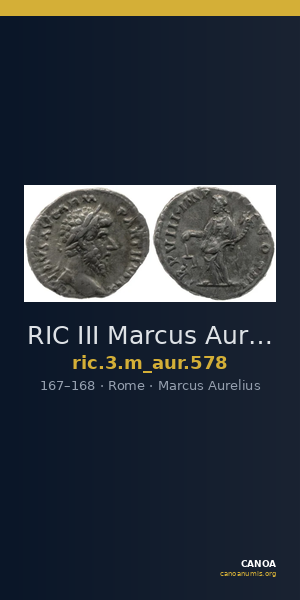 RIC III Marcus Aurelius 578 — CANOA