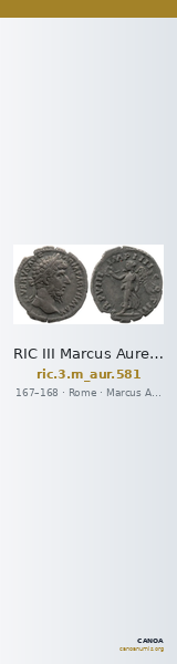 RIC III Marcus Aurelius 581 — CANOA