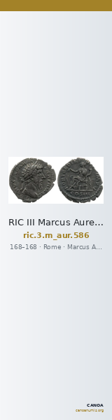 RIC III Marcus Aurelius 586 — CANOA