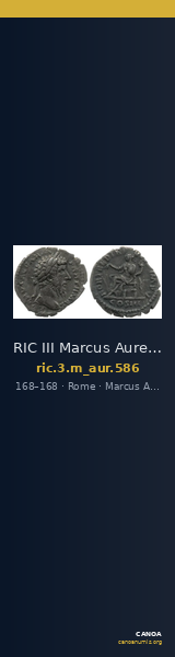 RIC III Marcus Aurelius 586 — CANOA