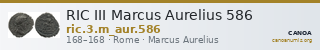 RIC III Marcus Aurelius 586 — CANOA