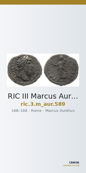 RIC III Marcus Aurelius 589 — CANOA