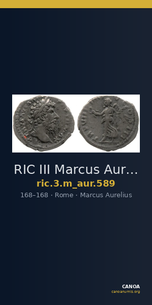 RIC III Marcus Aurelius 589 — CANOA