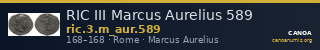 RIC III Marcus Aurelius 589 — CANOA