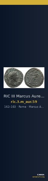 RIC III Marcus Aurelius 59 — CANOA