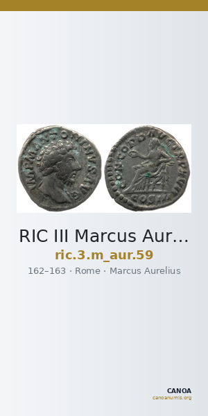 RIC III Marcus Aurelius 59 — CANOA