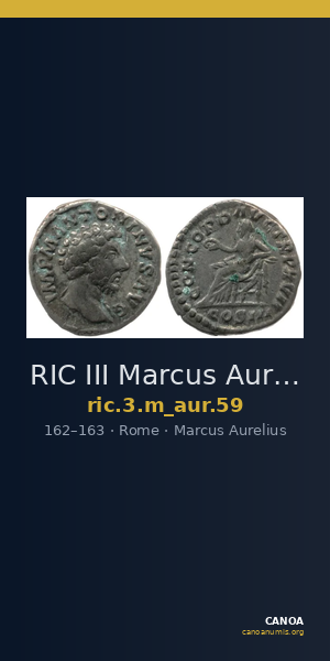 RIC III Marcus Aurelius 59 — CANOA