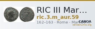 RIC III Marcus Aurelius 59 — CANOA