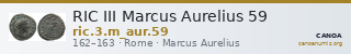RIC III Marcus Aurelius 59 — CANOA