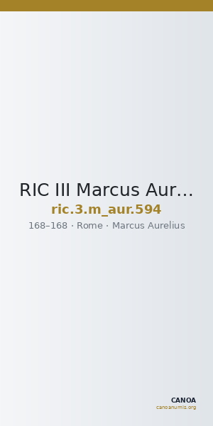 RIC III Marcus Aurelius 594 — CANOA