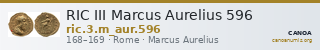 RIC III Marcus Aurelius 596 — CANOA