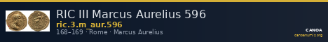 RIC III Marcus Aurelius 596 — CANOA