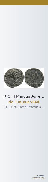 RIC III Marcus Aurelius 596A — CANOA