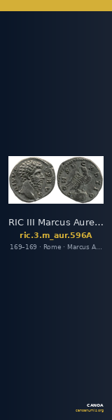 RIC III Marcus Aurelius 596A — CANOA