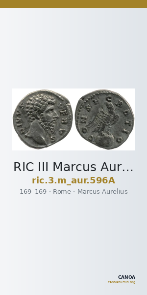 RIC III Marcus Aurelius 596A — CANOA