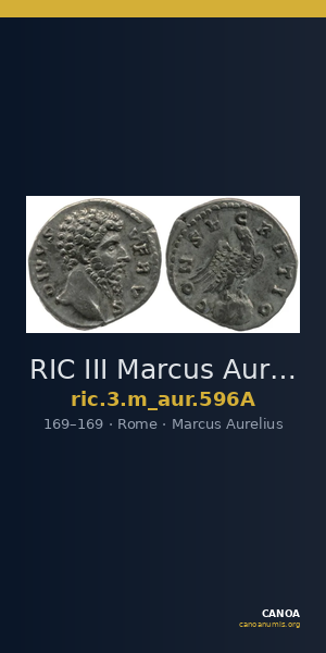 RIC III Marcus Aurelius 596A — CANOA