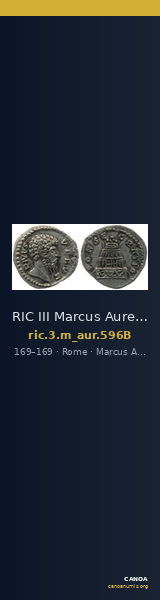 RIC III Marcus Aurelius 596B — CANOA