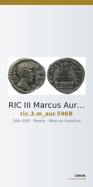 RIC III Marcus Aurelius 596B — CANOA