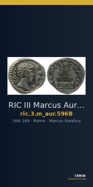 RIC III Marcus Aurelius 596B — CANOA