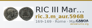 RIC III Marcus Aurelius 596B — CANOA
