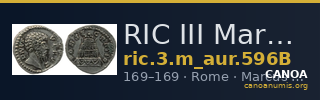 RIC III Marcus Aurelius 596B — CANOA