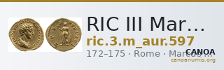 RIC III Marcus Aurelius 597 — CANOA