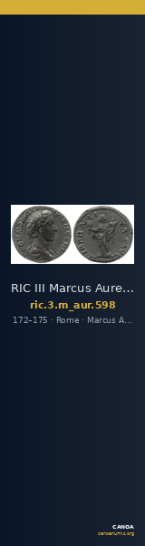 RIC III Marcus Aurelius 598 — CANOA