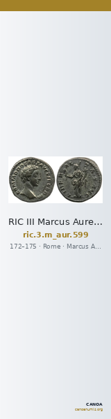 RIC III Marcus Aurelius 599 — CANOA