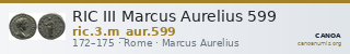 RIC III Marcus Aurelius 599 — CANOA