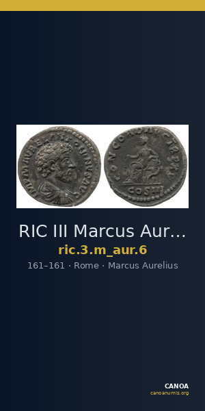 RIC III Marcus Aurelius 6 — CANOA
