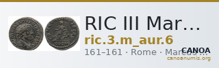 RIC III Marcus Aurelius 6 — CANOA