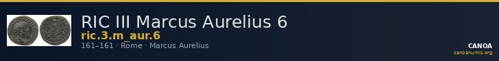RIC III Marcus Aurelius 6 — CANOA