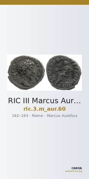 RIC III Marcus Aurelius 60 — CANOA