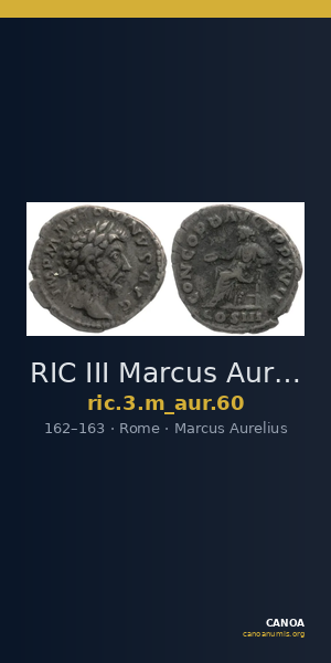 RIC III Marcus Aurelius 60 — CANOA