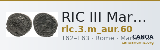 RIC III Marcus Aurelius 60 — CANOA