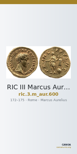 RIC III Marcus Aurelius 600 — CANOA