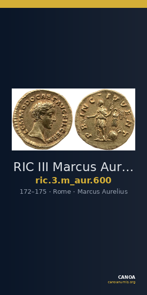 RIC III Marcus Aurelius 600 — CANOA