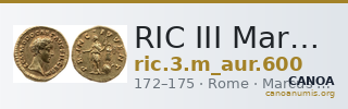 RIC III Marcus Aurelius 600 — CANOA