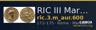 RIC III Marcus Aurelius 600 — CANOA