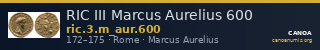 RIC III Marcus Aurelius 600 — CANOA