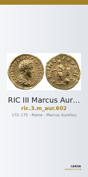 RIC III Marcus Aurelius 602 — CANOA