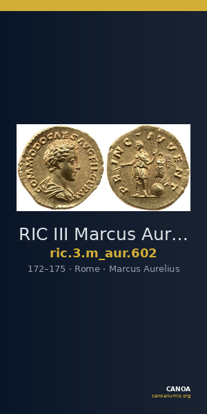 RIC III Marcus Aurelius 602 — CANOA