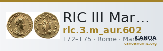 RIC III Marcus Aurelius 602 — CANOA