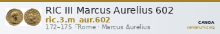 RIC III Marcus Aurelius 602 — CANOA