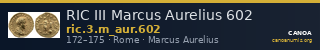 RIC III Marcus Aurelius 602 — CANOA